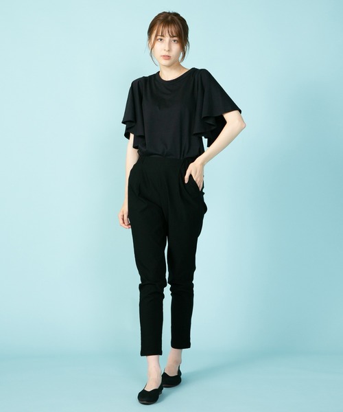 JEANS MATE(ジーンズメイト)の「大人のライフスタイル テーパードスキニーパンツ リラックス ストレッチ(その他パンツ・レディース・ブラック/ライトグレー・MEDIUM/SMALL)」の14枚目の写真