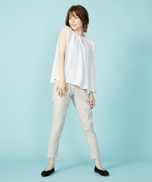 JEANS MATE(ジーンズメイト)の「大人のライフスタイル テーパードスキニーパンツ リラックス ストレッチ(その他パンツ・レディース・ブラック/ライトグレー・MEDIUM/SMALL)」の21枚目の写真