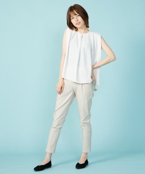 JEANS MATE(ジーンズメイト)の「大人のライフスタイル テーパードスキニーパンツ リラックス ストレッチ(その他パンツ・レディース・ブラック/ライトグレー・MEDIUM/SMALL)」の22枚目の写真
