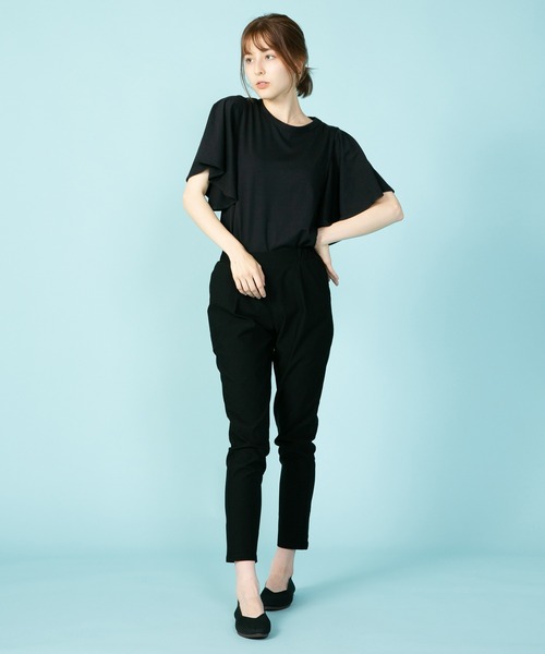 JEANS MATE(ジーンズメイト)の「大人のライフスタイル テーパードスキニーパンツ リラックス ストレッチ(その他パンツ・レディース・ブラック/ライトグレー・MEDIUM/SMALL)」の15枚目の写真