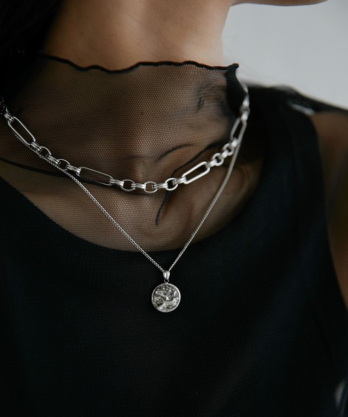 ear PAPILLONNER（イアパピヨネ）の「《金属アレルギー対応》ステンレスツチメコインネックレス（ネックレス・レディース・シルバー/ゴールド・FREE）」の6枚目の写真