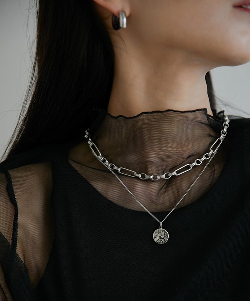 ear PAPILLONNER（イアパピヨネ）の「《金属アレルギー対応》ステンレスツチメコインネックレス（ネックレス・レディース・シルバー/ゴールド・FREE）」の12枚目の写真