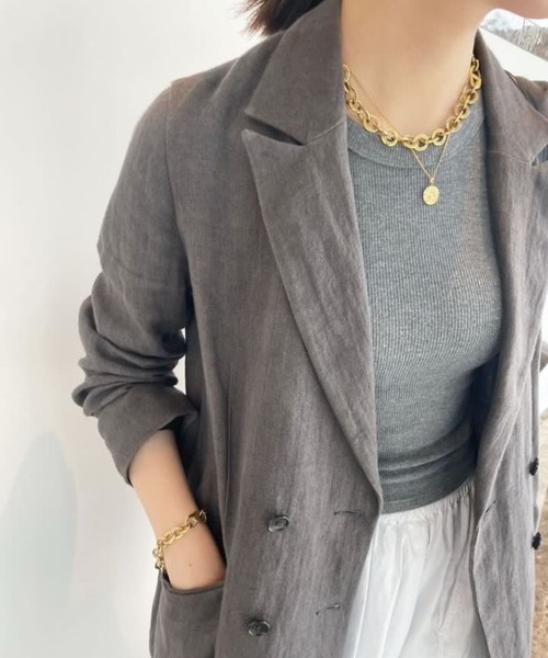 ear PAPILLONNER（イアパピヨネ）の「《金属アレルギー対応》ステンレスツチメコインネックレス（ネックレス・レディース・シルバー/ゴールド・FREE）」の9枚目の写真