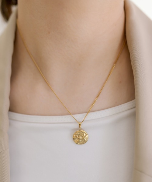 ear PAPILLONNER（イアパピヨネ）の「《金属アレルギー対応》ステンレスツチメコインネックレス（ネックレス・レディース・シルバー/ゴールド・FREE）」の16枚目の写真