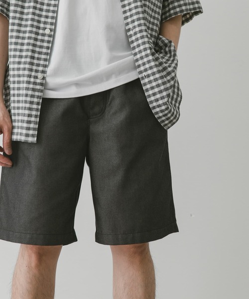 URBAN RESEARCH DOORS(アーバンリサーチドアーズ)の「『UR TECH WORKLUXE』デニムワイドショーツ(その他パンツ・メンズ・ブラック/インディゴブルー・MEDIUM/LARGE)」の8枚目の写真