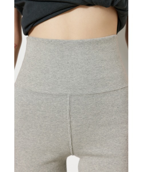 LAGUA GEM(ラグアジェム)の「CUT RIB バイカーパンツ(その他パンツ・レディース・ブラック/杢グレー・FREE)」の3枚目の写真