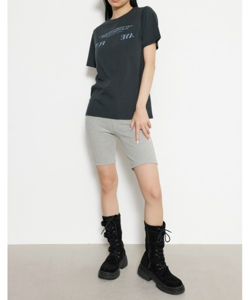 LAGUA GEM(ラグアジェム)の「CUT RIB バイカーパンツ(その他パンツ・レディース・ブラック/杢グレー・FREE)」の17枚目の写真