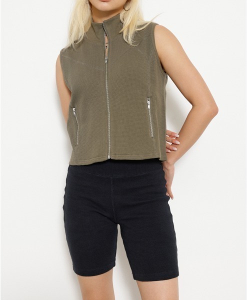 LAGUA GEM(ラグアジェム)の「CUT RIB バイカーパンツ(その他パンツ・レディース・ブラック/杢グレー・FREE)」の14枚目の写真