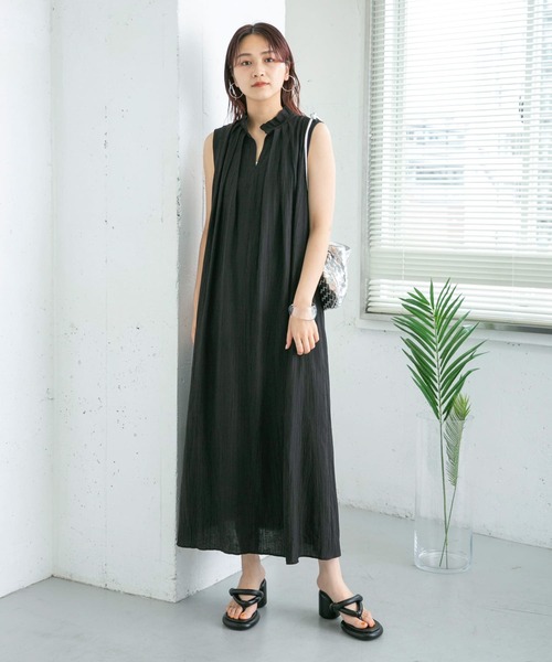 KBF(ケイビーエフ)の「プチフリルスリーブレスワンピース(ワンピース・レディース・ブラック/ライトベージュ/グリーン系その他・ONE)」の19枚目の写真