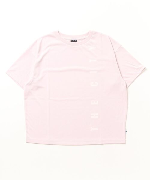 NEW BALANCE（ニューバランス）の「【別注】ニューバランス New Balance THE CITY リラックスショートスリーブ 限定コラボ（Tシャツ/カットソー・レディース・スモークピンク/アイボリー/グリーン・L/XL/M/S）」の3枚目の写真