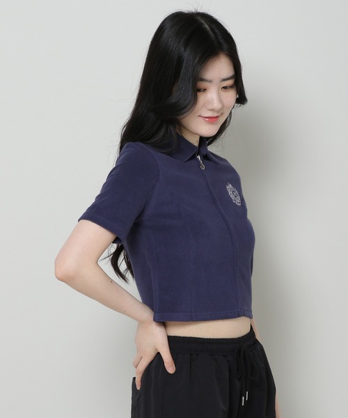 ALAND(エーランド)の「MAGPIE ROBIN/テリーZIP T 2965647(Tシャツ/カットソー・レディース・ライトグレー/ネイビー/ピンク・FREE)」の14枚目の写真