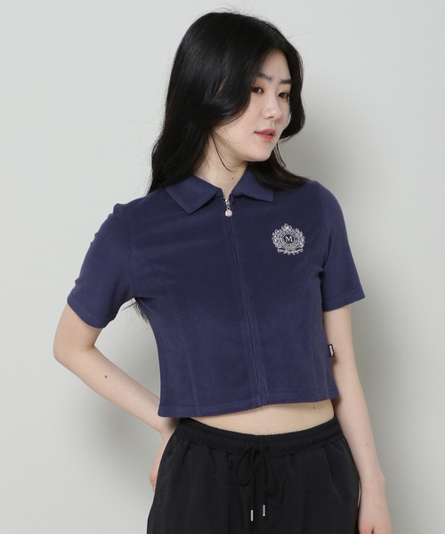 ALAND(エーランド)の「MAGPIE ROBIN/テリーZIP T 2965647(Tシャツ/カットソー・レディース・ライトグレー/ネイビー/ピンク・FREE)」の15枚目の写真