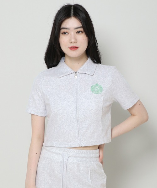 ALAND(エーランド)の「MAGPIE ROBIN/テリーZIP T 2965647(Tシャツ/カットソー・レディース・ライトグレー/ネイビー/ピンク・FREE)」の22枚目の写真