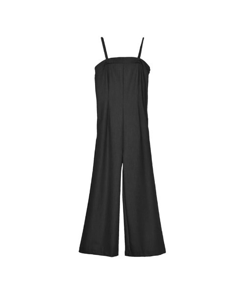 Re:EDIT（リエディ）の「[SUMMER DRESS COLLECTION][低身長/高身長サイズ有]2WAYストレッチベアサロペット（サロペット/オーバーオール・レディース・ブルー/ブラック・SHORT/MEDIUM/TALL/LARGE）」の6枚目の写真