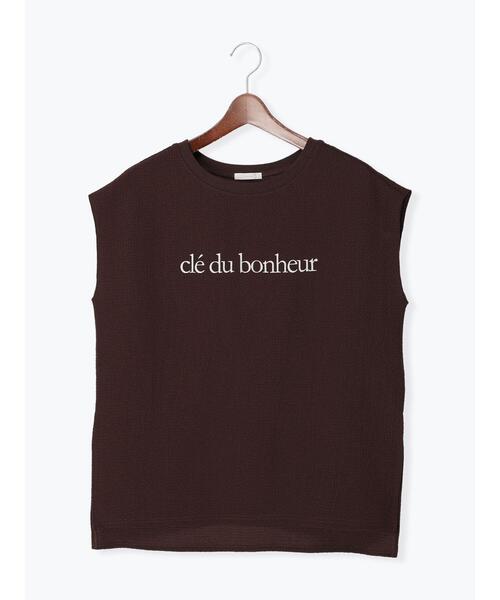 Te chichi（テチチ）の「ロゴプリント格子楊柳Tブラウス（シャツ/ブラウス・レディース・ブラウン/オフホワイト/ブラック・F）」の18枚目の写真