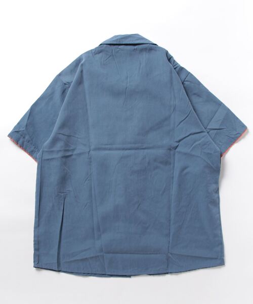aimoha(アイモハ)の「aimoha menビッグシルエット半袖シャツ (SS)(シャツ/ブラウス・メンズ・グレー/ブルー/レッド・X-LARGE/LARGE/XX-LARGE)」の4枚目の写真