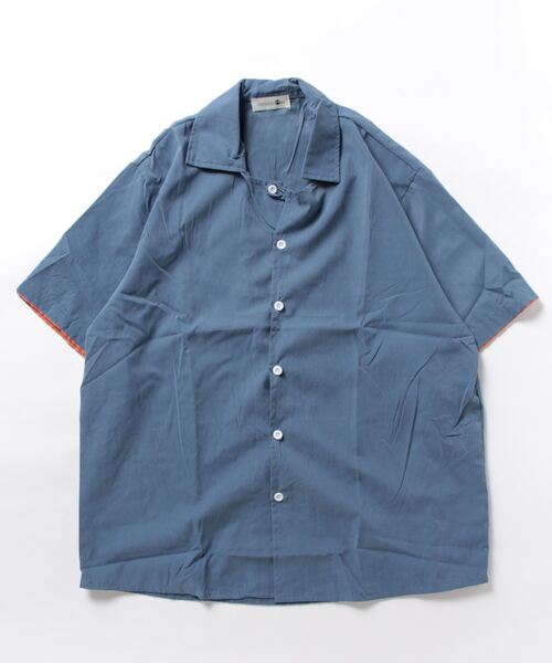 aimoha(アイモハ)の「aimoha menビッグシルエット半袖シャツ (SS)(シャツ/ブラウス・メンズ・グレー/ブルー/レッド・X-LARGE/LARGE/XX-LARGE)」の6枚目の写真