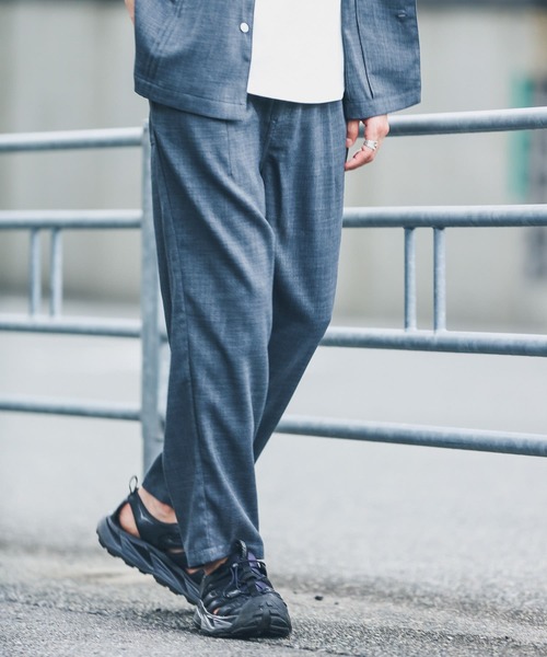 URBAN RESEARCH Sonny Label（アーバンリサーチサニーレーベル）の「『別注』BAEXFATE×Sonny Label　テックリネンイージーパンツ（その他パンツ・メンズ・チャコールグレー/ナチュラル/ブルー系その他・MEDIUM/LARGE）」の2枚目の写真