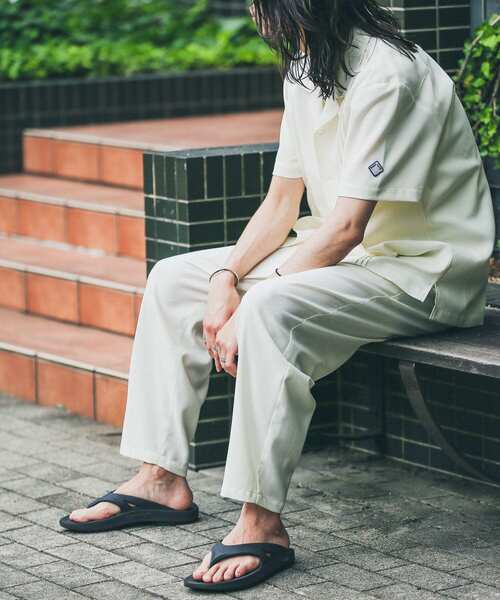 URBAN RESEARCH Sonny Label（アーバンリサーチサニーレーベル）の「『別注』BAEXFATE×Sonny Label　テックリネンイージーパンツ（その他パンツ・メンズ・チャコールグレー/ナチュラル/ブルー系その他・MEDIUM/LARGE）」の4枚目の写真