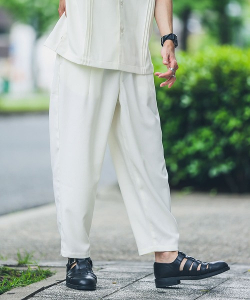 URBAN RESEARCH Sonny Label（アーバンリサーチサニーレーベル）の「『別注』BAEXFATE×Sonny Label　テックリネンイージーパンツ（その他パンツ・メンズ・チャコールグレー/ナチュラル/ブルー系その他・MEDIUM/LARGE）」の6枚目の写真