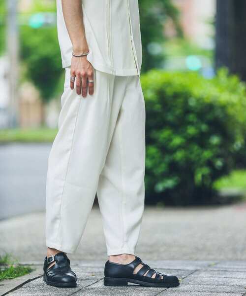 URBAN RESEARCH Sonny Label（アーバンリサーチサニーレーベル）の「『別注』BAEXFATE×Sonny Label　テックリネンイージーパンツ（その他パンツ・メンズ・チャコールグレー/ナチュラル/ブルー系その他・MEDIUM/LARGE）」の7枚目の写真