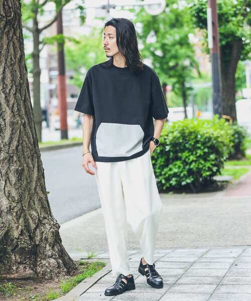 URBAN RESEARCH Sonny Label（アーバンリサーチサニーレーベル）の「『別注』BAEXFATE×Sonny Label　テックリネンイージーパンツ（その他パンツ・メンズ・チャコールグレー/ナチュラル/ブルー系その他・MEDIUM/LARGE）」の12枚目の写真