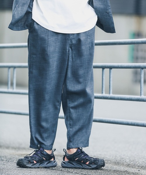 URBAN RESEARCH Sonny Label（アーバンリサーチサニーレーベル）の「『別注』BAEXFATE×Sonny Label　テックリネンイージーパンツ（その他パンツ・メンズ・チャコールグレー/ナチュラル/ブルー系その他・MEDIUM/LARGE）」の13枚目の写真