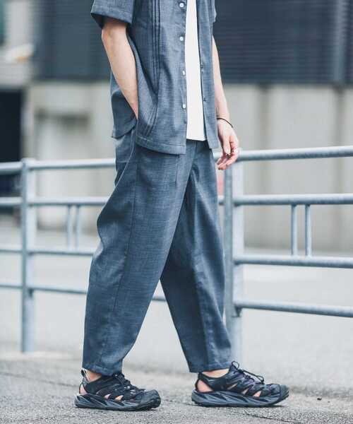 URBAN RESEARCH Sonny Label（アーバンリサーチサニーレーベル）の「『別注』BAEXFATE×Sonny Label　テックリネンイージーパンツ（その他パンツ・メンズ・チャコールグレー/ナチュラル/ブルー系その他・MEDIUM/LARGE）」の14枚目の写真