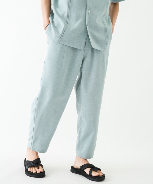 URBAN RESEARCH Sonny Label（アーバンリサーチサニーレーベル）の「『別注』BAEXFATE×Sonny Label　テックリネンイージーパンツ（その他パンツ・メンズ・チャコールグレー/ナチュラル/ブルー系その他・MEDIUM/LARGE）」の20枚目の写真