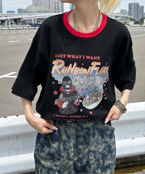 sedacle（セダクル）の「ワッフルリンガーTシャツ（Tシャツ/カットソー・メンズ・ブラック/ネイビー/アイボリー・MEDIUM/LARGE）」の11枚目の写真