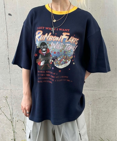 sedacle（セダクル）の「ワッフルリンガーTシャツ（Tシャツ/カットソー・メンズ・ブラック/ネイビー/アイボリー・MEDIUM/LARGE）」の17枚目の写真
