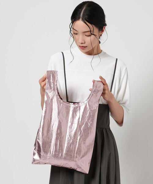 BAGGU＞メタリック ポケッタブルバッグ/BABY（トートバッグ