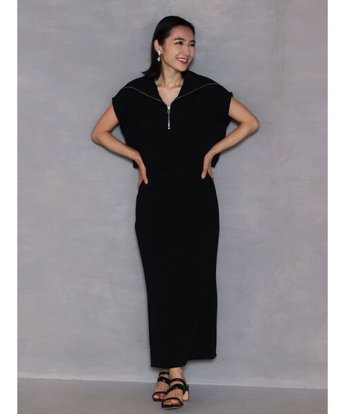 LAGUNAMOON（ラグナムーン）の「ショートZIPカットトップス（Tシャツ/カットソー・レディース・ブルー/アイボリー/ブラック・FREE）」の9枚目の写真