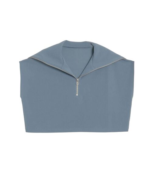 LAGUNAMOON（ラグナムーン）の「ショートZIPカットトップス（Tシャツ/カットソー・レディース・ブルー/アイボリー/ブラック・FREE）」の19枚目の写真