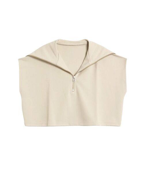 LAGUNAMOON（ラグナムーン）の「ショートZIPカットトップス（Tシャツ/カットソー・レディース・ブルー/アイボリー/ブラック・FREE）」の20枚目の写真