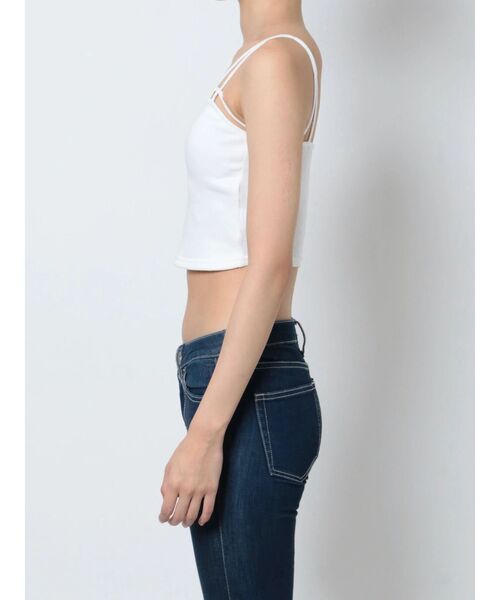 GYDA（ジェイダ）の「バインダービスチェ（キャミソール・レディース・ブラック/オフホワイト・FREE）」の13枚目の写真