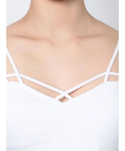 GYDA（ジェイダ）の「バインダービスチェ（キャミソール・レディース・ブラック/オフホワイト・FREE）」の18枚目の写真