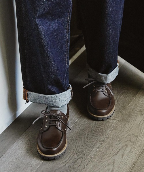 EMMA CLOTHES（エマクローズ）の「クラシカルデッキシューズ EMMA CLOTHES（モカシン/デッキシューズ・メンズ・ダークブラウン/ブラック/ライトブラウン・M/L/S）」の6枚目の写真