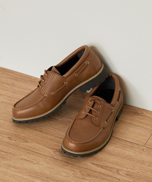 EMMA CLOTHES（エマクローズ）の「クラシカルデッキシューズ EMMA CLOTHES（モカシン/デッキシューズ・メンズ・ダークブラウン/ブラック/ライトブラウン・M/L/S）」の12枚目の写真