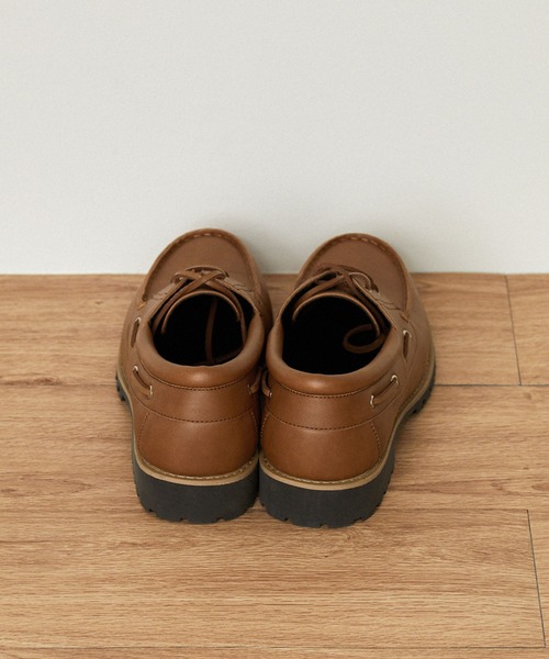 EMMA CLOTHES（エマクローズ）の「クラシカルデッキシューズ EMMA CLOTHES（モカシン/デッキシューズ・メンズ・ダークブラウン/ブラック/ライトブラウン・M/L/S）」の20枚目の写真