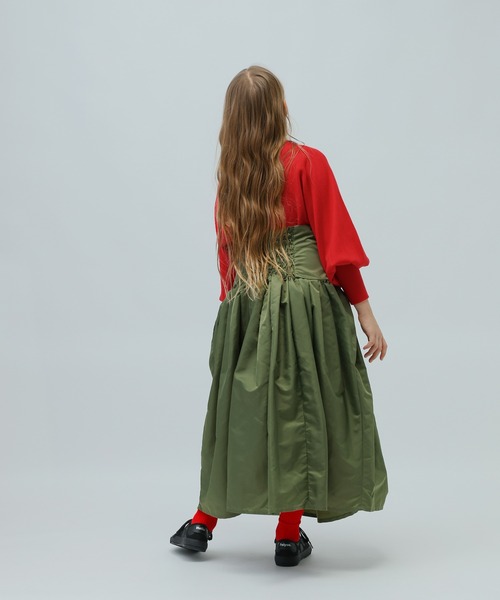 LOWRYS FARM（ローリーズファーム）の「フロントジップスカート　976097（スカート・キッズ・ブラック/カーキ・FREE）」の14枚目の写真