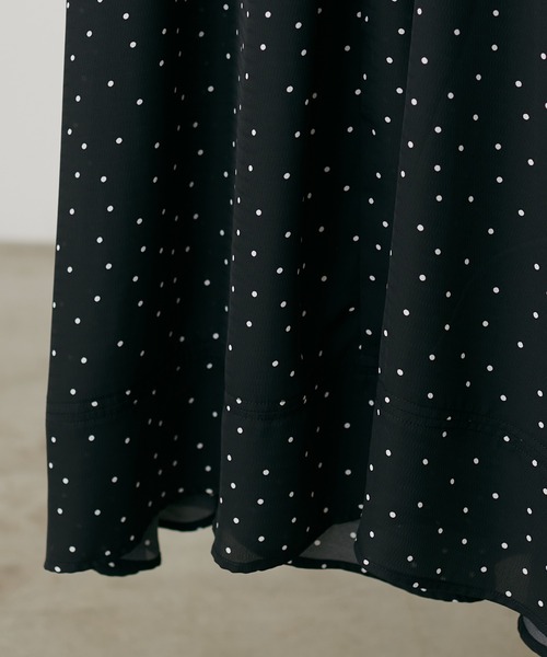 natural couture(ナチュラルクチュール)の「骨ストカシュクールワンピース(ワンピース・レディース・チェック/レッド/ベージュ/ドット/ネイビー/イエロー/ピンク・FREE)」の20枚目の写真