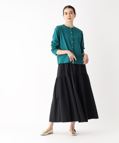 OPAQUE.CLIP（オペークドットクリップ）の「◆ボリュームティアードスカート【洗濯機洗い可/イージーケア】（スカート・レディース・ブラック/チャコールグレー/ピンク系・36/40/38）」の11枚目の写真