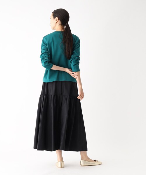 OPAQUE.CLIP（オペークドットクリップ）の「◆ボリュームティアードスカート【洗濯機洗い可/イージーケア】（スカート・レディース・ブラック/チャコールグレー/ピンク系・36/40/38）」の13枚目の写真