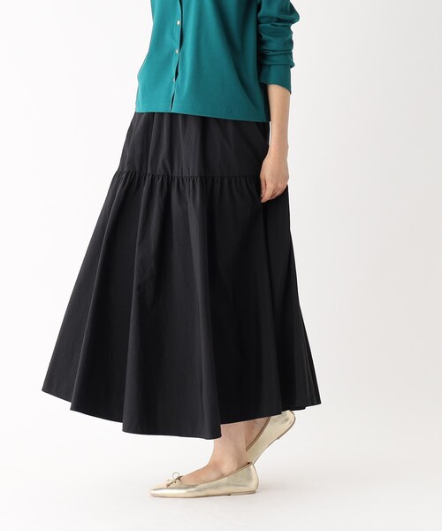 OPAQUE.CLIP（オペークドットクリップ）の「◆ボリュームティアードスカート【洗濯機洗い可/イージーケア】（スカート・レディース・ブラック/チャコールグレー/ピンク系・36/40/38）」の14枚目の写真