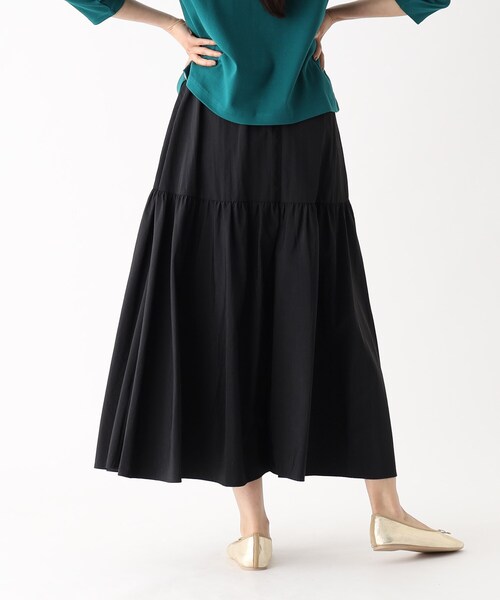 OPAQUE.CLIP（オペークドットクリップ）の「◆ボリュームティアードスカート【洗濯機洗い可/イージーケア】（スカート・レディース・ブラック/チャコールグレー/ピンク系・36/40/38）」の15枚目の写真