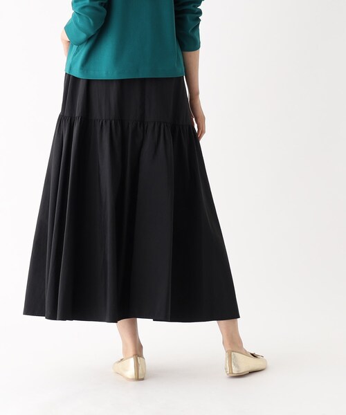 OPAQUE.CLIP（オペークドットクリップ）の「◆ボリュームティアードスカート【洗濯機洗い可/イージーケア】（スカート・レディース・ブラック/チャコールグレー/ピンク系・36/40/38）」の16枚目の写真