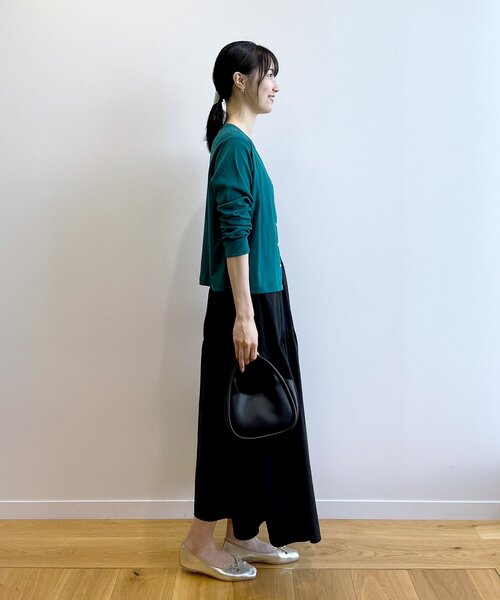 OPAQUE.CLIP（オペークドットクリップ）の「◆ボリュームティアードスカート【洗濯機洗い可/イージーケア】（スカート・レディース・ブラック/チャコールグレー/ピンク系・36/40/38）」の18枚目の写真