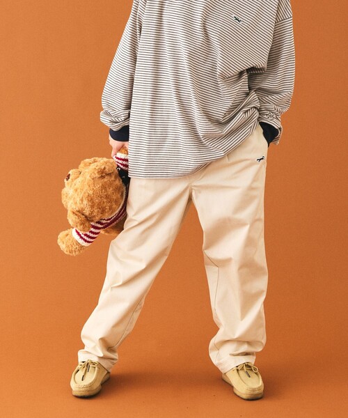 TOWNCRAFT（タウンクラフト）の「TOWN CRAFT/タウンクラフト 別注 ツイルイージーパンツ（チノパンツ・メンズ・チャコールグレー/オリーブ/ブラック/ナチュラル/ベージュ・MEDIUM/LARGE/SMALL）」の6枚目の写真