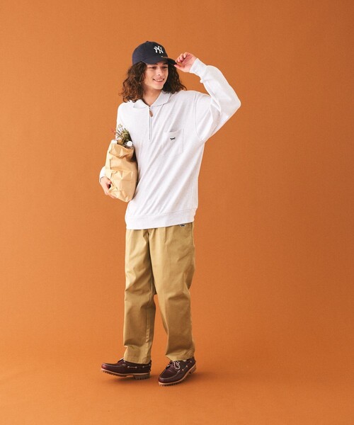 TOWNCRAFT（タウンクラフト）の「TOWN CRAFT/タウンクラフト 別注 ツイルイージーパンツ（チノパンツ・メンズ・チャコールグレー/オリーブ/ブラック/ナチュラル/ベージュ・MEDIUM/LARGE/SMALL）」の9枚目の写真